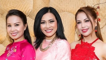 Minh Tuyết hát nhạc xuân trên quê hương, cùng Cẩm Ly, Hồ Ngọc Hà trao quà tết