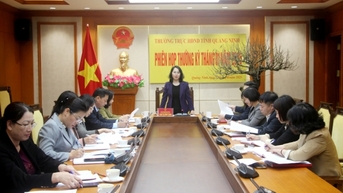 Thường trực HĐND tỉnh họp phiên thường kỳ tháng 1