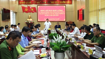 Bí thư Tỉnh ủy Trần Quốc Cường làm việc với Ban Thường vụ Huyện ủy Điện Biên Đông