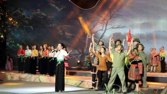 Tổng duyệt Chương trình cầu truyền hình “Dưới lá cờ Quyết thắng”
