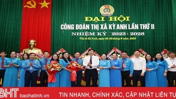 Ông Lê Thanh Nghị được bầu giữ chức Chủ tịch Liên đoàn Lao động thị xã Kỳ Anh