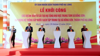 ទីក្រុង Ha Long ចាប់ផ្តើមគម្រោងហេដ្ឋារចនាសម្ព័ន្ធសំខាន់ៗនៅក្នុងឃុំខ្ពស់ៗ