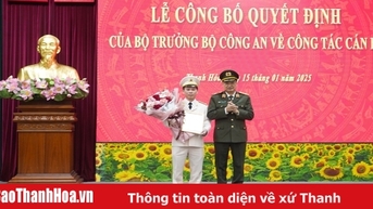 Công bố Quyết định bổ nhiệm Phó Giám đốc Công an tỉnh Thanh Hóa