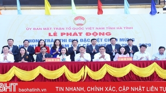 Hà Tĩnh phát động phong trào thi đua chào mừng đại hội MTTQ các cấp
