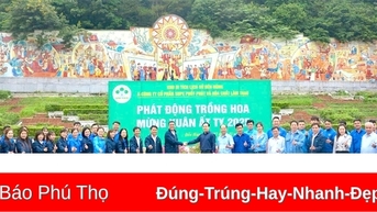 Phát động trồng hoa mừng Xuân Ất Tỵ 2025 tại Khu di tích lịch sử Đền Hùng
