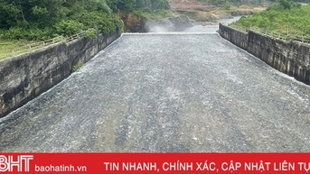 Hồ Sông Rác xả tràn điều tiết từ 8h ngày 15/10