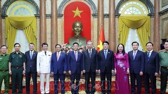 Chủ tịch nước Tô Lâm trao Quyết định bổ nhiệm cho Phó Thủ tướng và Bộ trưởng Bộ Công an