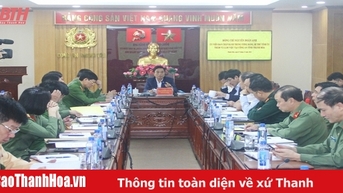 Bí thư Tỉnh ủy Nguyễn Doãn Anh làm việc với Công an tỉnh