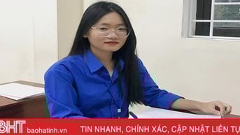 Nữ sinh Hà Tĩnh đạt giải tư toàn quốc cuộc thi học và làm theo Bác