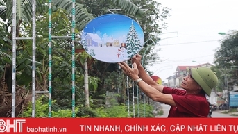 Giáng sinh đến sớm tại các xóm đạo ở Hà Tĩnh