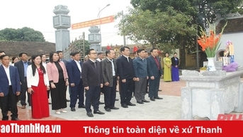 Trưởng Ban Tuyên giáo Tỉnh ủy Đào Xuân Yên kiểm tra sản xuất, đời sống Nhân dân huyện Thiệu Hóa