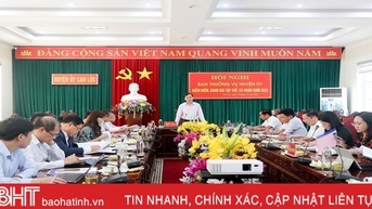 Ban Thường vụ Huyện ủy Can Lộc tổ chức hội nghị kiểm điểm tập thể, cá nhân
