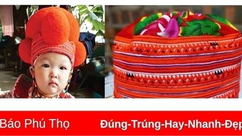 Độc đáo chiếc mũ của trẻ em Dao Đỏ