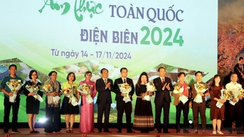 70 gian hàng tham gia Liên hoan ẩm thực toàn quốc tại Điện Biên