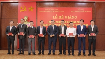 Xây dựng đội ngũ cán bộ đáp ứng nhiệm vụ trong tình hình mới