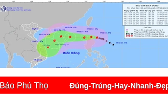 Sáng 8/11, bão Yinxing sẽ vào Biển Đông với cường độ cấp 14, giật cấp 16