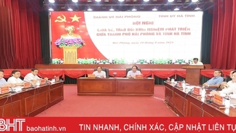 Ha Tinh និង Hai Phong ផ្លាស់ប្តូរបទពិសោធន៍ក្នុងការអភិវឌ្ឍន៍សេដ្ឋកិច្ច