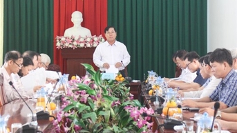 Đoàn giám sát của Ủy ban MTTQ Việt Nam tỉnh làm việc với huyện Thuận Nam