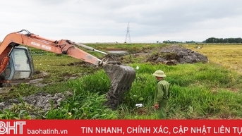 Sau vụ hè thu, Cẩm Xuyên bắt tay chuyển đổi ruộng đất hơn 465ha