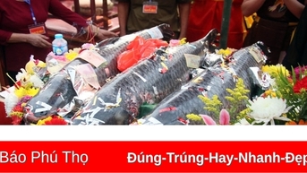 Độc đáo lễ tế cá trắm sống ở Lễ hội đền Gin