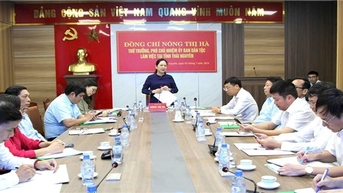 Thứ trưởng, Phó Chủ nhiệm Ủy ban Dân tộc Nông Thị Hà thăm, làm việc với Ban Dân tộc tỉnh Thái Nguyên