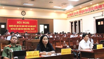 Hội nghị học tập, quán triệt các nghị quyết, chỉ thị, kết luận của Trung ương và Tỉnh ủy