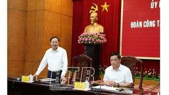 UBND tỉnh làm việc với đoàn công tác của Bộ Tài nguyên và Môi trường