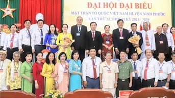 មហាសន្និបាតលើកទី ១១ នៃរណសិរ្សមាតុភូមិវៀតណាម ស្រុក Ninh Phuoc