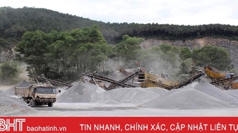 Hà Tĩnh “mạnh tay” xử lý sai phạm trong khai thác khoáng sản