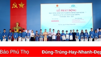 Phát động học sinh, sinh viên chấp hành nghiêm luật giao thông