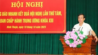 Tỉnh ủy thông báo nhanh kết quả Hội nghị lần thứ tám Ban Chấp hành Trung ương khóa XIII