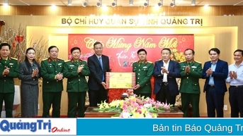 Lãnh đạo tỉnh Quảng Trị thăm, chúc Tết các đơn vị lực lượng vũ trang