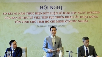 Tiếp tục tăng cường tuyên truyền, tôn vinh Chủ tịch Hồ Chí Minh với quốc tế