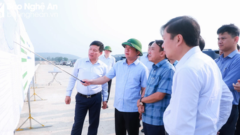 Bí thư Tỉnh ủy Nghệ An Thái Thanh Quý kiểm tra tiến độ loạt dự án trọng điểm về giao thông và y tế