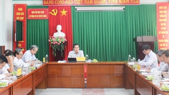 Đoàn giám sát 1521 của Ban Thường vụ Tỉnh ủy làm việc với Đảng ủy Sở Thông tin và Truyền thông