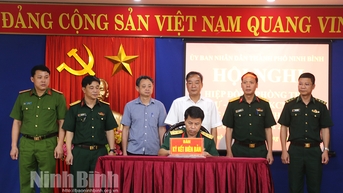 Thành phố Ninh Bình tổ chức hiệp đồng phòng thủ dân sự PCTT TKCN