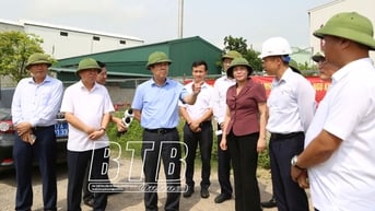 Đồng chí Bí thư Tỉnh ủy kiểm tra tiến độ thực hiện dự án đường dây 500kV mạch 3 từ Quảng Trạch (Quảng Bình) đến Phố Nối (Hưng Yên)