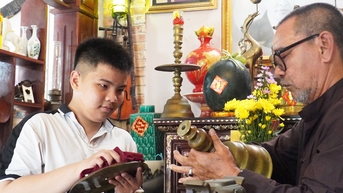 Tết về đánh bóng lư đồng, nhớ thương nguồn cội