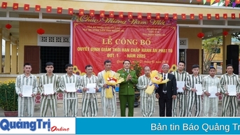 647 phạm nhân được giảm thời hạn chấp hành án phạt tù