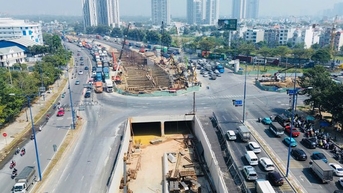 Nút giao An Phú tăng tốc thi công xuyên Tết, thông xe toàn bộ trong năm 2025