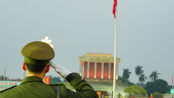 Thiêng liêng lễ chào cờ mùng 1 Tết trên quảng trường Ba Đình