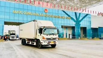 Trên 750 tấn hàng hóa được xuất khẩu tại Cửa khẩu cầu Bắc Luân II