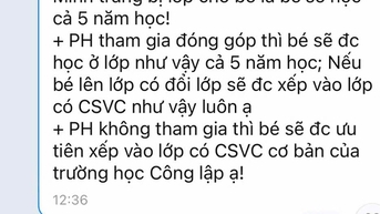TP HCM: Xôn xao những tin nhắn vận động phụ huynh học sinh "đóng góp"