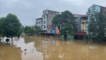 Thái Nguyên ngập úng nghiêm trọng