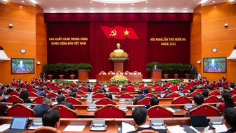 Toàn cảnh bế mạc Hội nghị Trung ương 13 khóa XIII