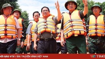 Thủ tướng Phạm Minh Chính thị sát tình hình mưa lũ tại tỉnh Thái Nguyên