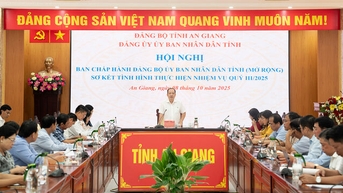 Ban Chấp hành Đảng bộ UBND tỉnh An Giang sơ kết tình hình thực hiện nhiệm vụ quý III năm 2025