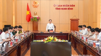 UBND tỉnh nghe báo cáo về Đề án Nghiên cứu khả năng hình thành Cảng hàng không Ninh Bình