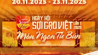 Hoãn 'Ngày hội sợi gạo Việt - Món ngon từ bún 2025' do ảnh hưởng mưa bão