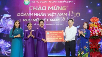 Hội Nữ doanh nhân tỉnh Bắc Ninh gặp mặt nhân Ngày Doanh nhân Việt Nam